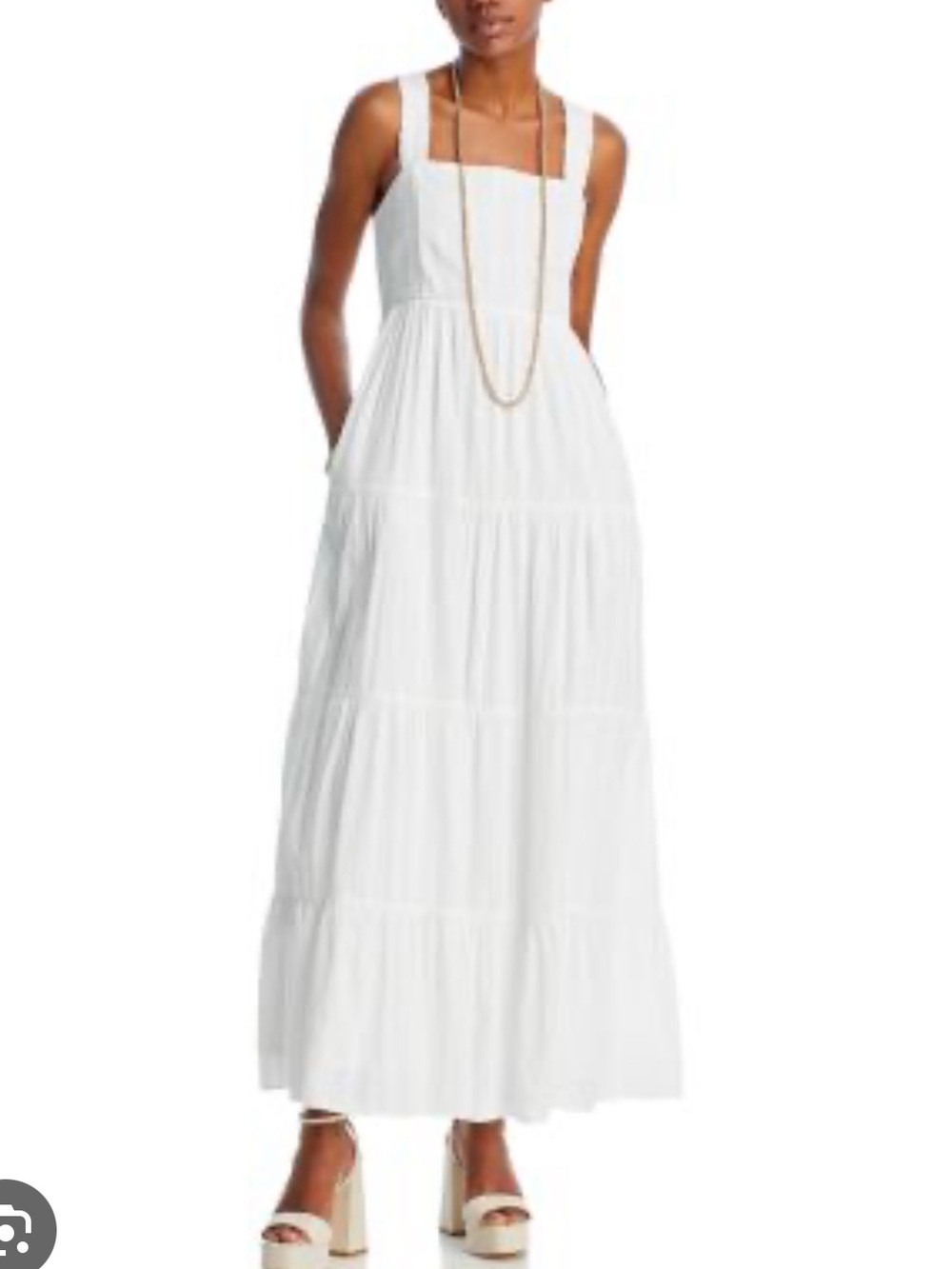 Paige Ginseng White flowy long dress NWT SUMMER vacation must have SZ 2nwt